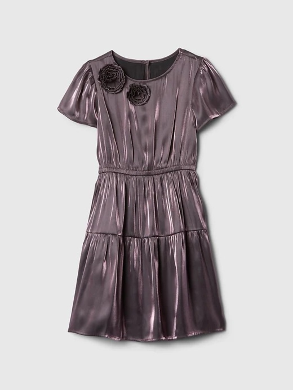 Kids shine satin dress